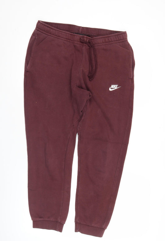 Nike Men's Brown Fleece Jogger Sweatpants M Regular Fit Activewear