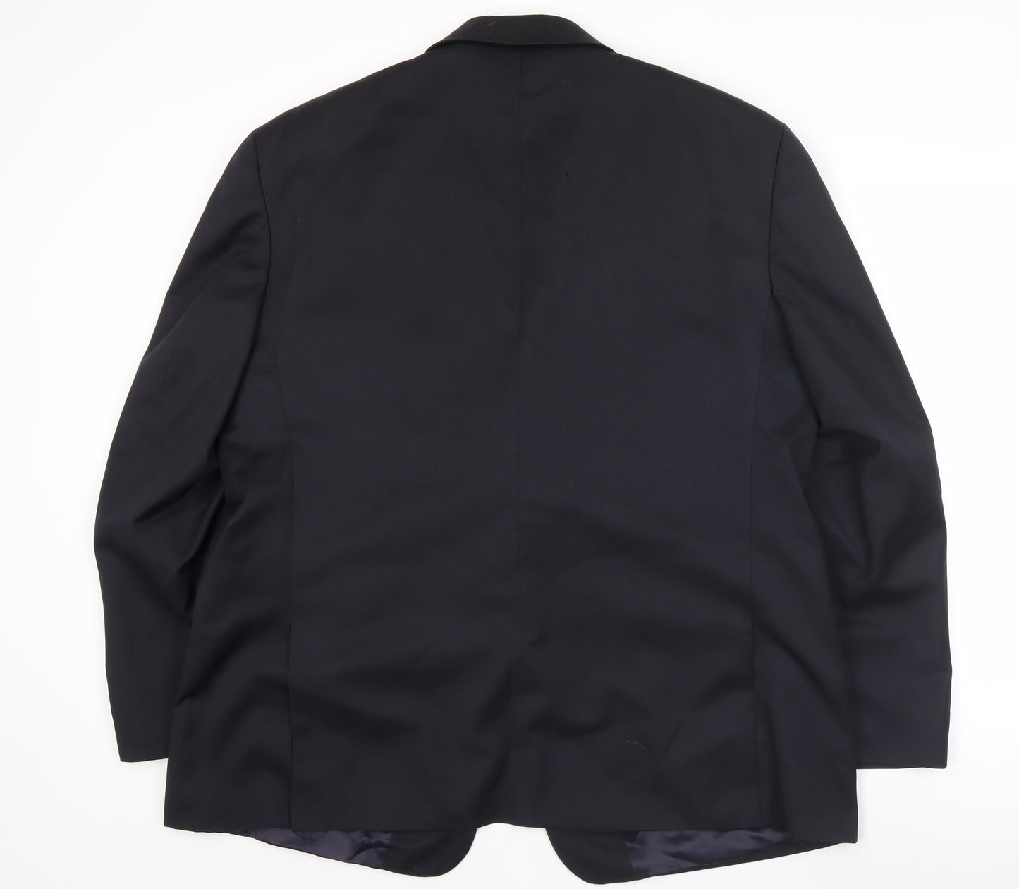 Osborne Men's Blue Wool 46R Classic Two-Button Blazer