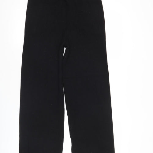 Accessorize Women’s Black Knit Drawstring Sweatpants UK 12-14