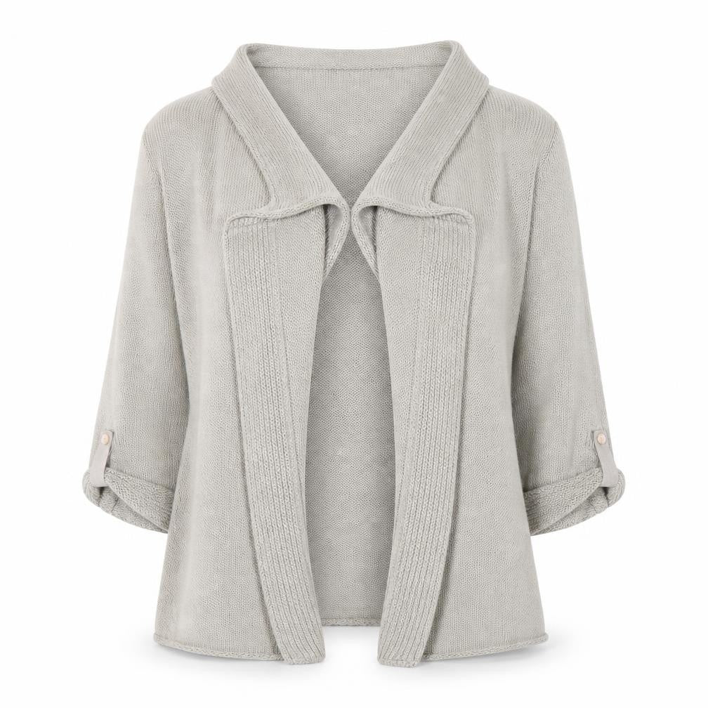 Front view of Marks & Spencer Per Una Women's Beige Knit Cardigan M