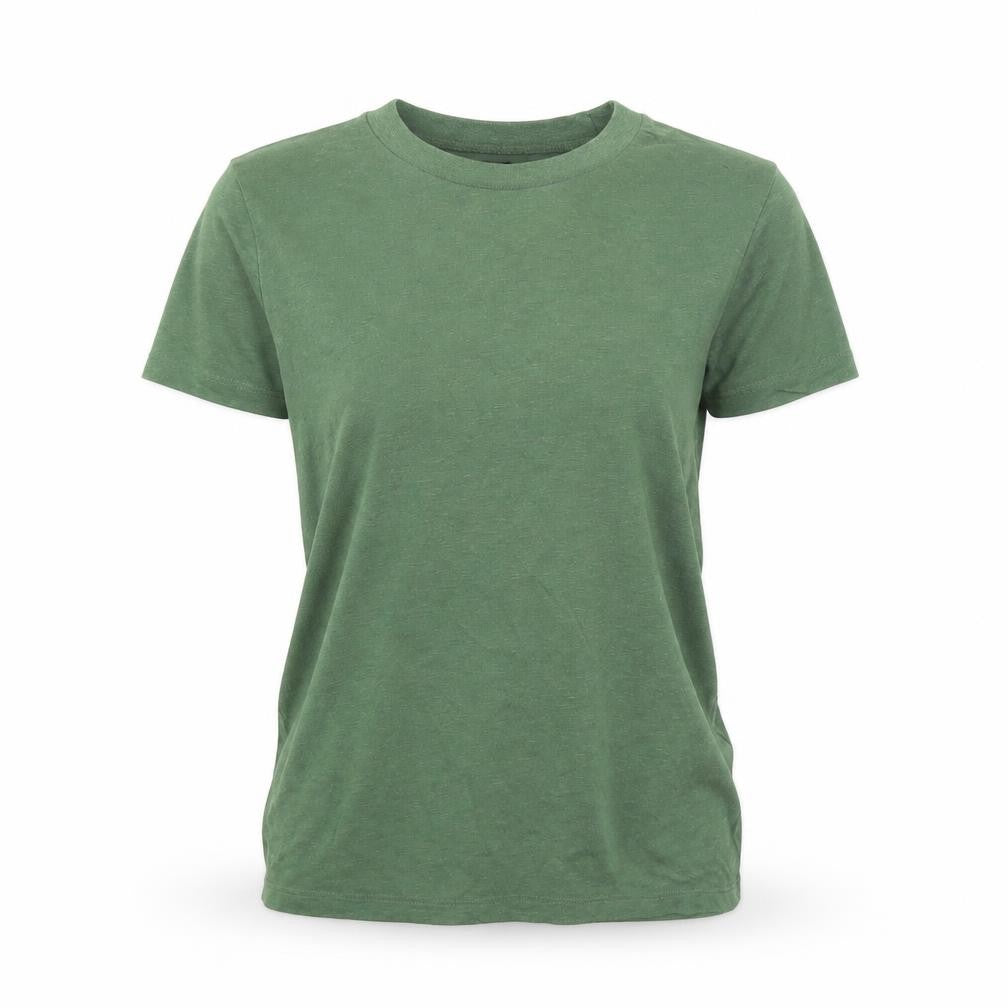 Front view of BIKBOK Women's Green Short Sleeve Basic Crew Neck T-Shirt, size S