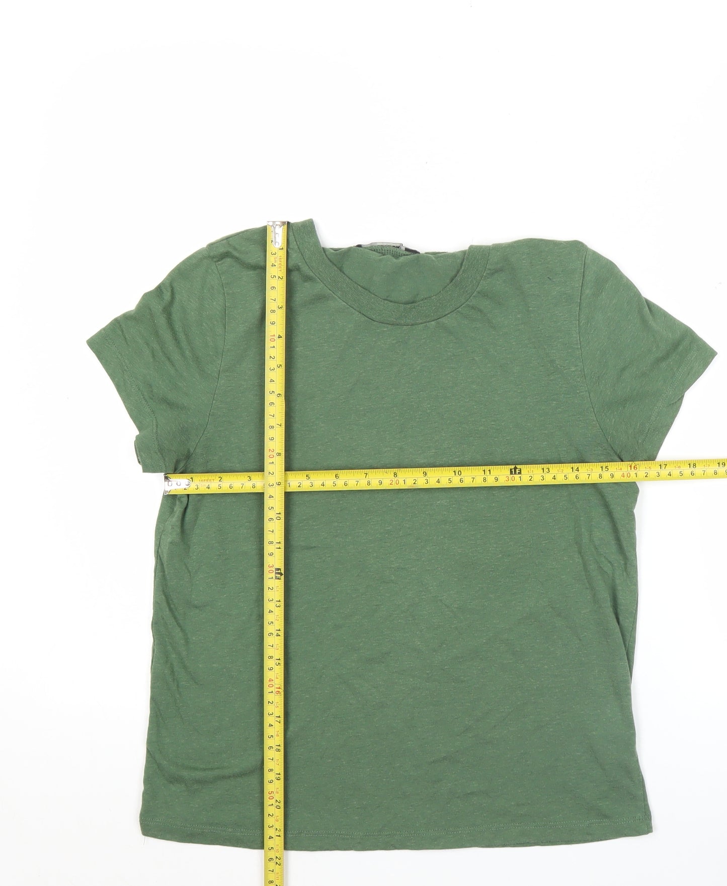BIKBOK Women's Green Short Sleeve Basic Crew Neck T-Shirt Size S