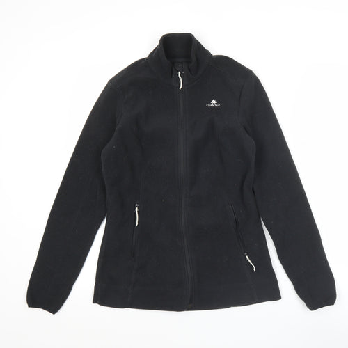 Quechua Womens Black XS Fleece Full Zip Outdoor Jacket