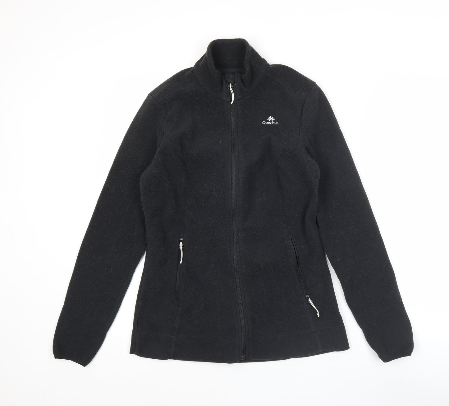 Quechua Womens Black XS Fleece Full Zip Outdoor Jacket