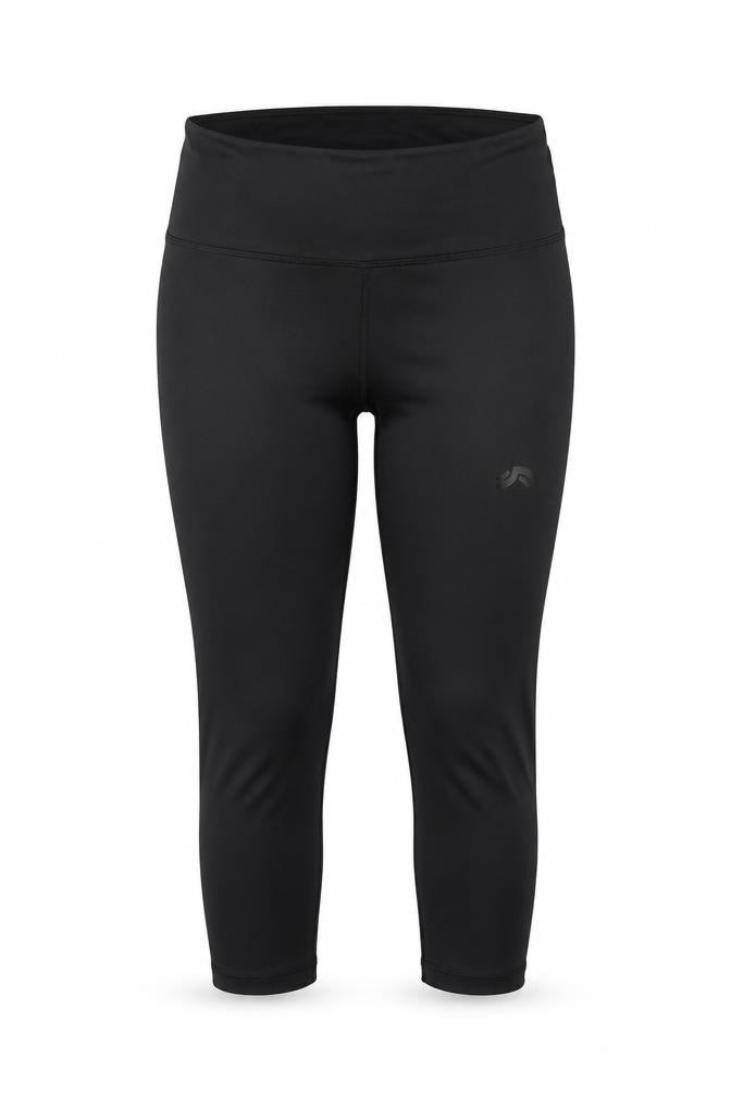 Crivit Women Black Ankle Leggings Size 12-14 Stretch Activewear