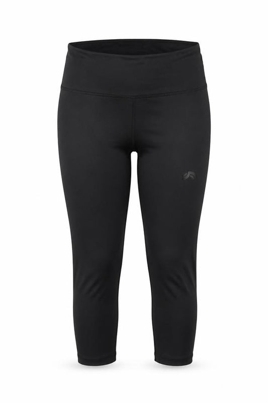 Crivit Women Black Ankle Leggings Size 12-14 Stretch Activewear