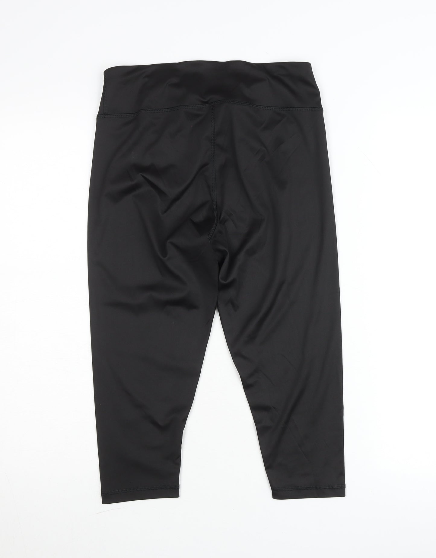 Crivit Women Black Ankle Leggings Size 12-14 Stretch Activewear