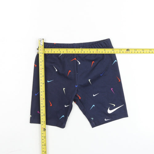 Nike Boys Blue Dri-FIT Active Shorts 6 Plus Stretch Polyester