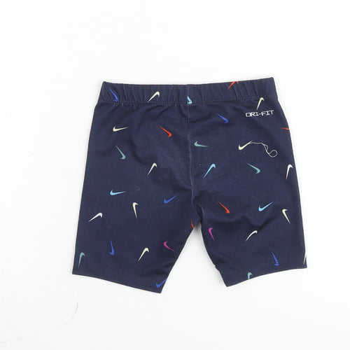 Nike Boys Blue Dri-FIT Active Shorts 6 Plus Stretch Polyester
