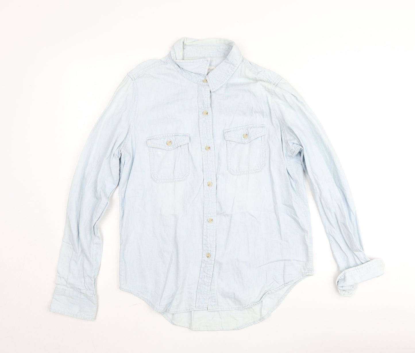 Universal Thread Women's Blue Denim Button-Up Shirt Size M