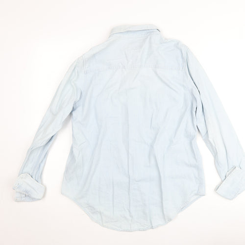 Universal Thread Women's Blue Denim Button-Up Shirt Size M