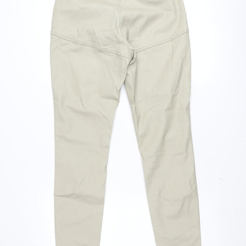 PrettyLittleThing Women Beige Chino Trousers Size 12 Regular Viscose Blend