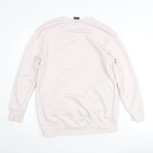 Nike Women's Beige Dri-Fit Pullover Crew Neck Jumper XS