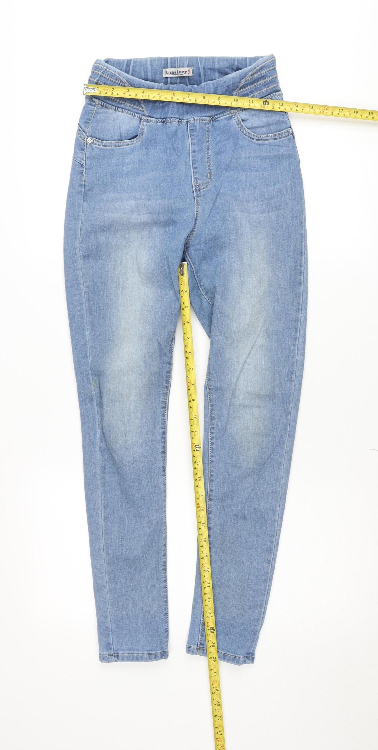 Ana&Lucy Women's Blue Skinny Stretch Denim Jeans M