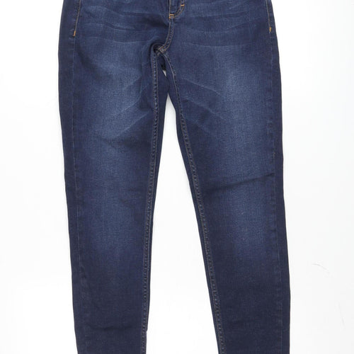 FREEQUENT Womens Blue Skinny Slim Fit Stretch Denim Jeans Size 10