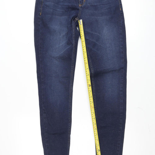 FREEQUENT Womens Blue Skinny Slim Fit Stretch Denim Jeans Size 10