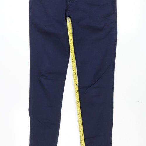 Zara Women Blue Z1975 Skinny Jeans Mid Rise Stretch Size 10