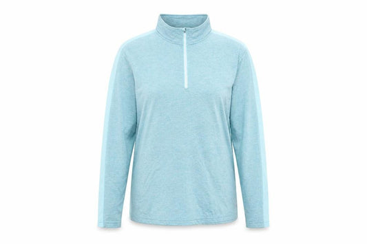 Front view of Dunnes Women Blue XL 1/2 Zip Performance Sweatshirt