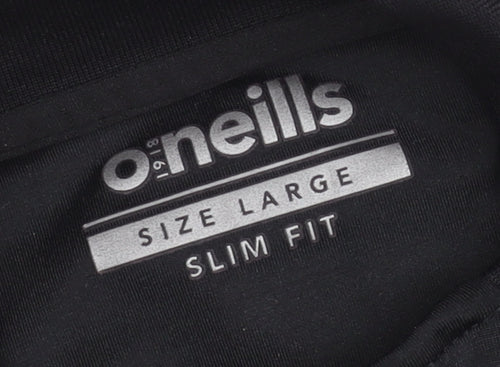 O'Neills Men's Black Slim Fit 1/4 Zip Sports Sweatshirt Size L