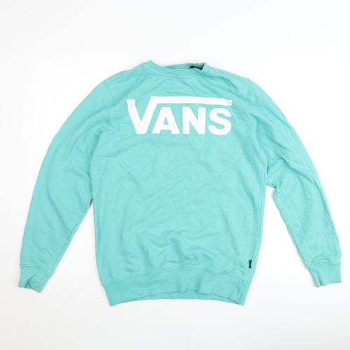 Vans Women's Blue XS Crew Neck Pullover Jumper