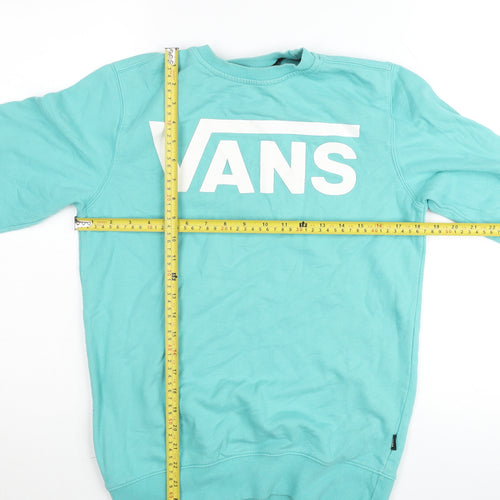 Vans Women's Blue XS Crew Neck Pullover Jumper