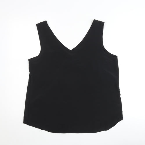 Dunnes Stores Women’s Black V-Neck Sleeveless Camisole Top Size 14