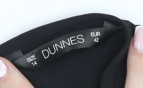 Dunnes Stores Women’s Black V-Neck Sleeveless Camisole Top Size 14