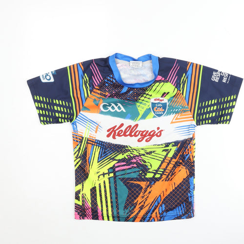 Azzurri Boys Multicoloured Kellogg’s GAA Cool Camps Short Sleeve Sports T-Shirt Size 1A