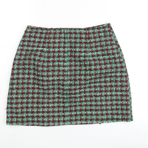 Savida Women's Multicoloured Tweed Short Pencil Skirt Size S