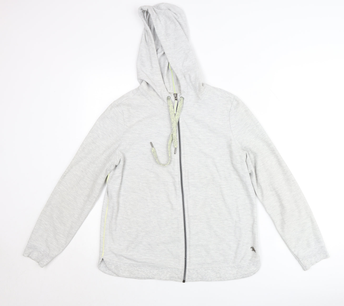 Cecil Womens Grey Hooded Full Zip Lightweight Jacket Size S