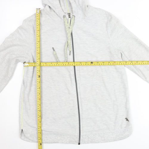 Cecil Womens Grey Hooded Full Zip Lightweight Jacket Size S