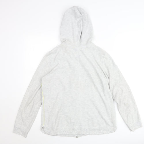 Cecil Womens Grey Hooded Full Zip Lightweight Jacket Size S
