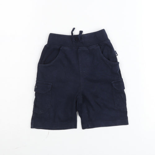 Tartine et Chocolat Unisex Baby Blue Cargo Shorts 18M Elastic Waist