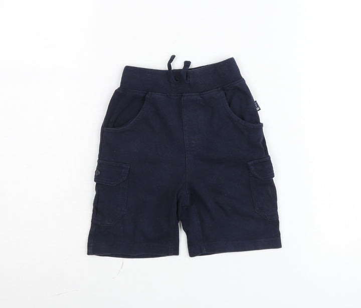 Tartine et Chocolat Unisex Baby Blue Cargo Shorts 18M Elastic Waist