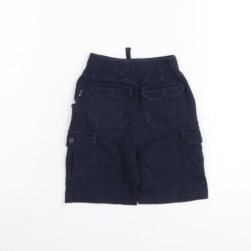 Tartine et Chocolat Unisex Baby Blue Cargo Shorts 18M Elastic Waist