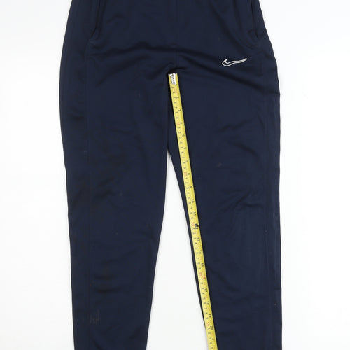 Nike Boys Blue XL Dri-Fit Jogger Trousers 158-170cm Elastic Waist Sportswear
