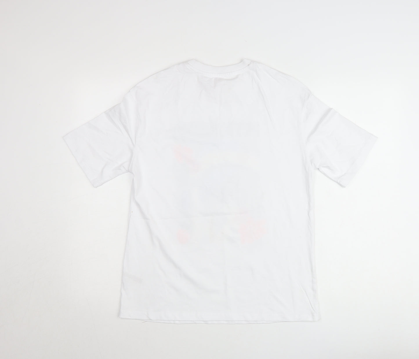 Savida Women White Sequin Mykonos Print T-Shirt XS