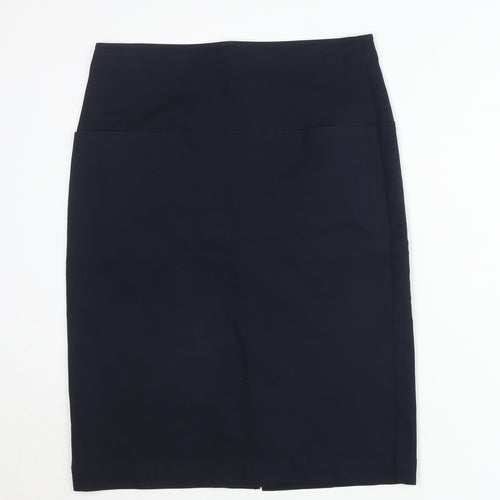 Theory Women’s Black Wool Pencil Skirt Size 10 High Waist Workwear