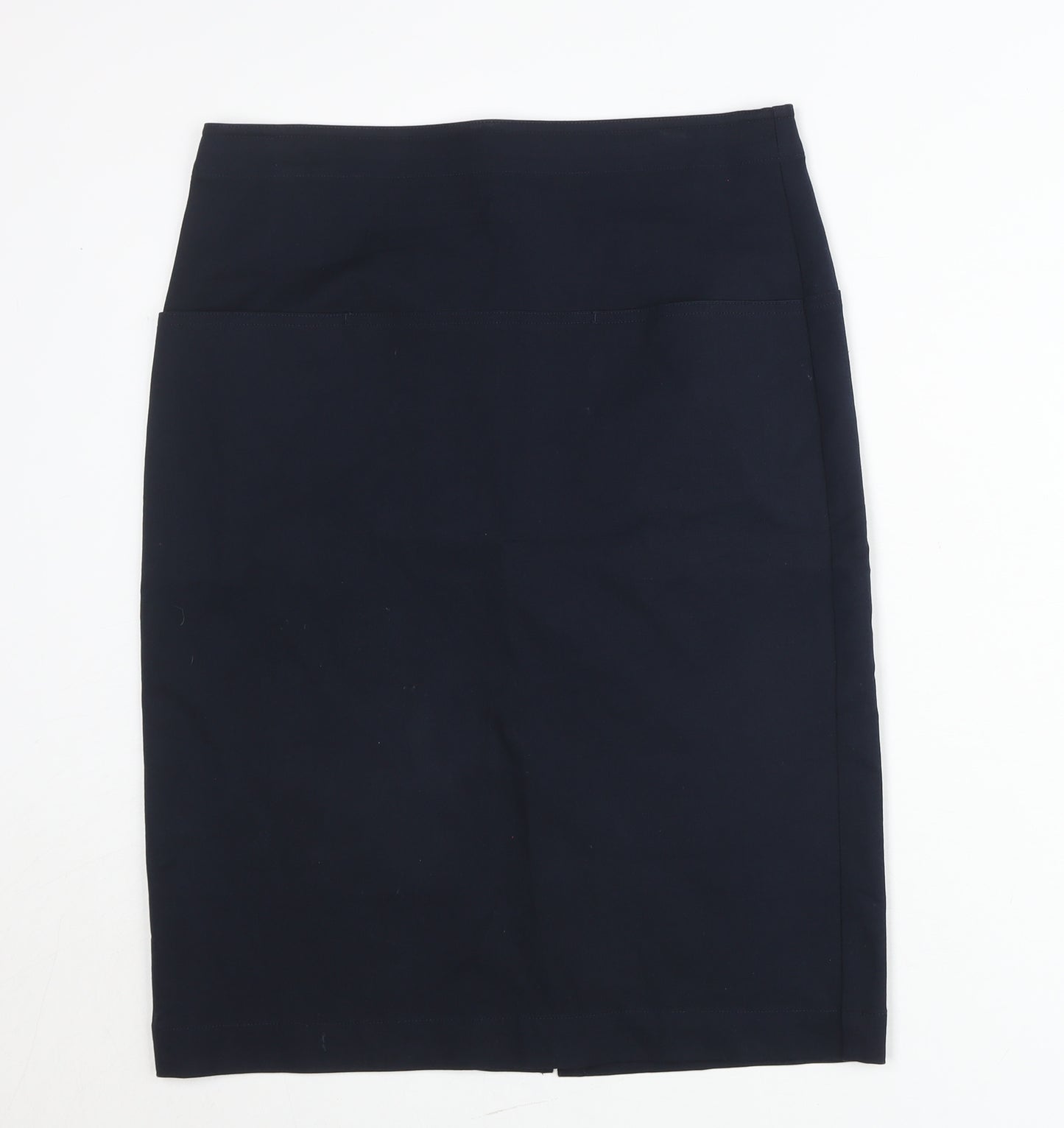 Theory Women’s Black Wool Pencil Skirt Size 10 High Waist Workwear