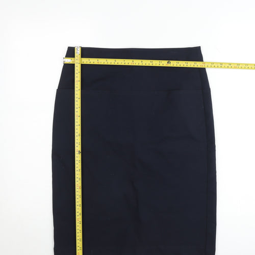 Theory Women’s Black Wool Pencil Skirt Size 10 High Waist Workwear
