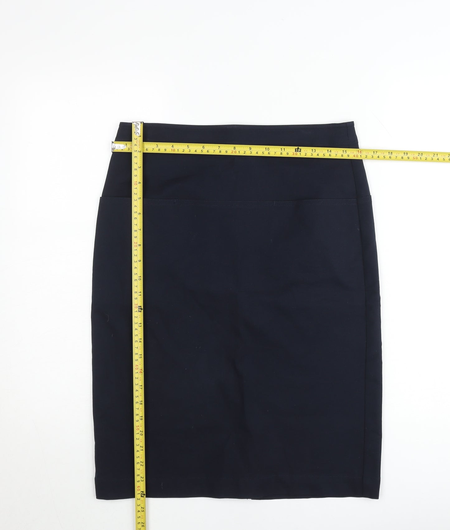 Theory Women’s Black Wool Pencil Skirt Size 10 High Waist Workwear