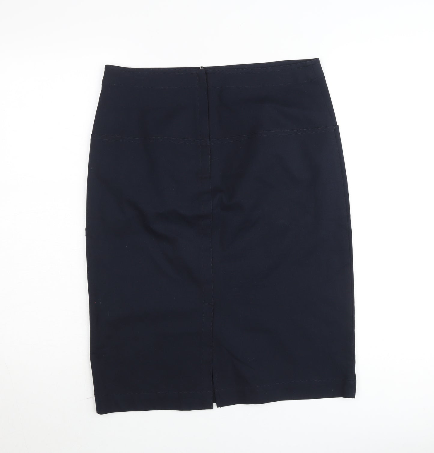 Theory Women’s Black Wool Pencil Skirt Size 10 High Waist Workwear