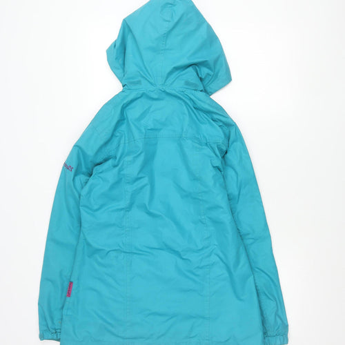 Target Dry Women's Blue XS Hooded Waterproof Rain Coat