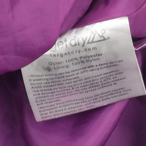 Target Dry Women's Blue XS Hooded Waterproof Rain Coat