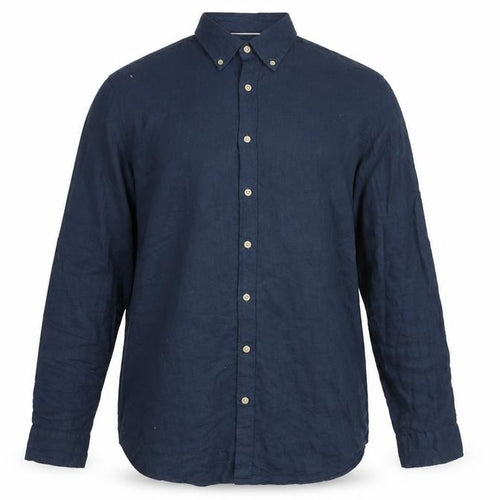 Selected Homme Mens Blue Slim Fit Cotton Button-Up Shirt XL 44 17.5