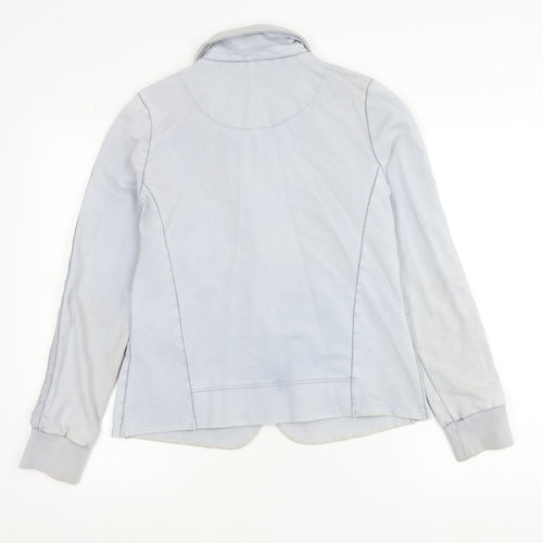 Geisha Women's Blue Cotton Stretch Blazer Jacket Size 12
