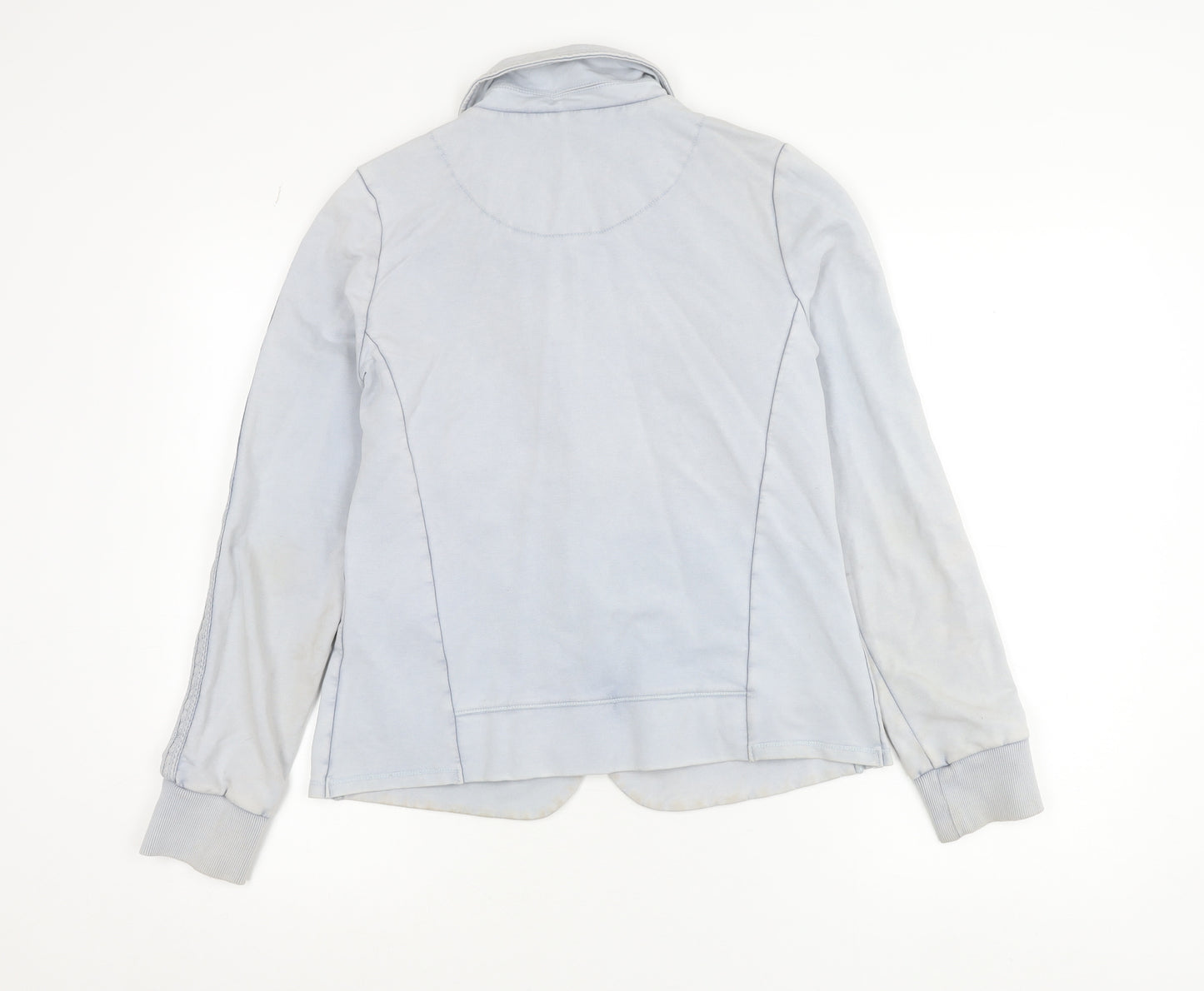 Geisha Women's Blue Cotton Stretch Blazer Jacket Size 12