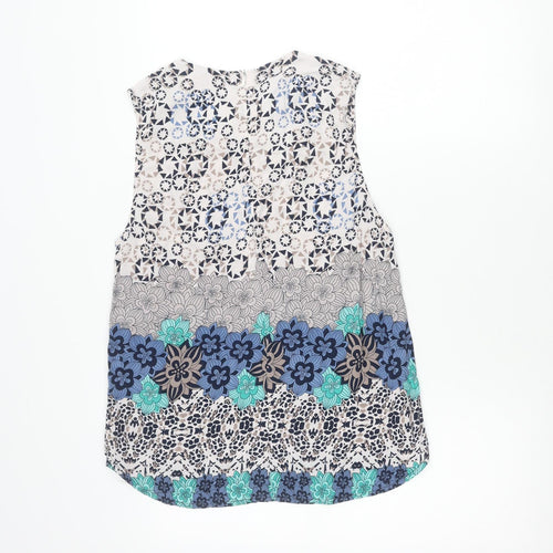 Vero Moda Women's Multicoloured Sleeveless Tunic Blouse Size M
