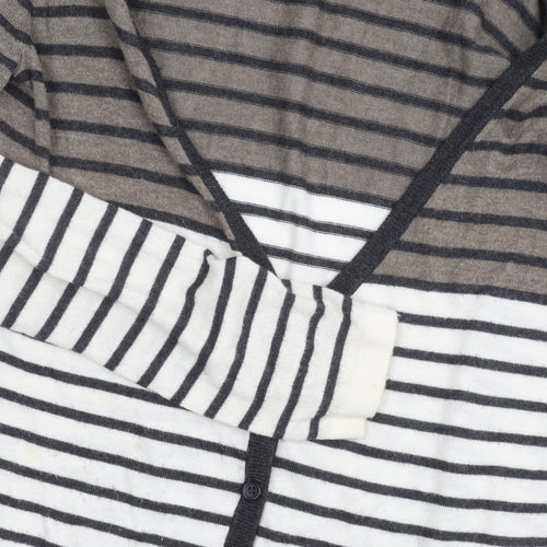 Mexx Women’s Multicoloured Striped V-Neck Wool Blend Cardigan M
