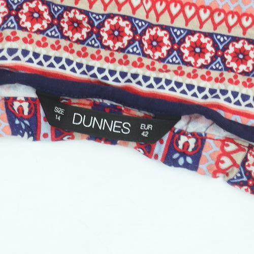 Dunnes Stores Women’s Multicoloured Geometric Camisole Tank Top Size 14